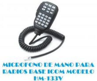 Microfono de Mano Radios Icom Hm133v