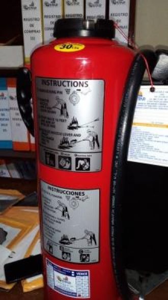 Extintor con Certificacion Ul 30 Libras