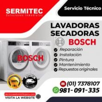 EXPERTOS Reparaciones a domicilio Lavadora BOSCH 981091335 PUEBLO LIBRE