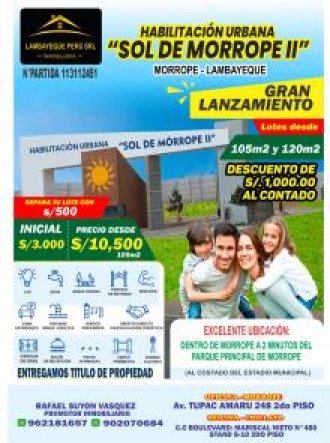 Urbanización EL SOL DE MORROPE 2