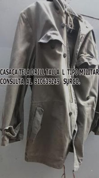 CASACA DRILL TIPO CAMPAÑA MILÑITAR