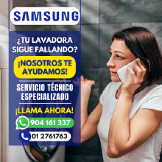  A DOMICILIO Samsung Técnicos de Lavadoras 904161337 Rimac