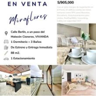 Venta DEPA de Estreno Miraflores