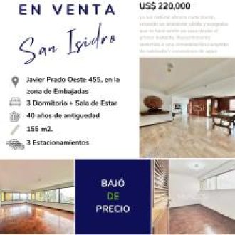 Venta Departamento en San Isidro