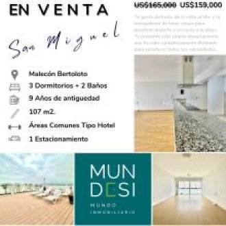 Venta de Departamento en San Miguel con Vista al Mar