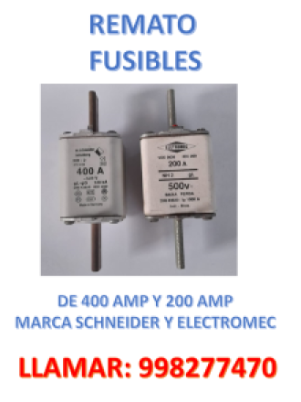 REMATE DE FUSIBLES 