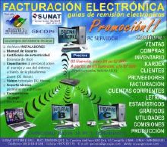 Sistema de facturacion electrónica GECOPE Guias de remisión electrónica