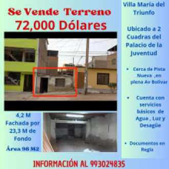 TERRENO en Venta