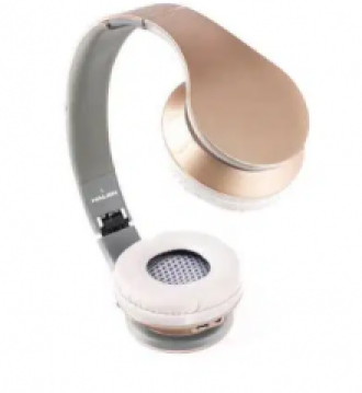 Audifono Planteado y Dorado, HEADPHONE BLUETOOTH HALION T70BT PLATA