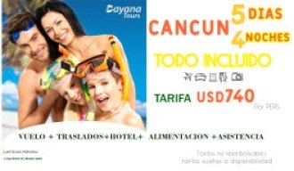 PAQUETE DE VIAJE CANCUN TODO INCLUIDO