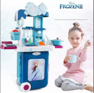 Set de cocina y maleta frozen