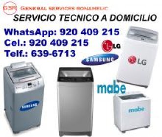 SERVICIO DE REPARACION MABE SAMSUNG LG LAVADORAS  MANTENIMIENTO A DOMICILIO  920-409-215