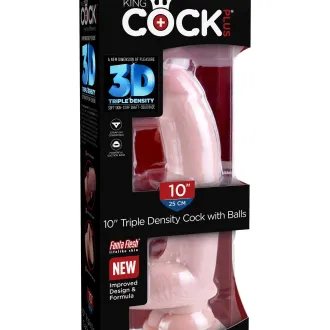 CONSOLADOR KING COCK PLUS 10 CON TESTICULOS