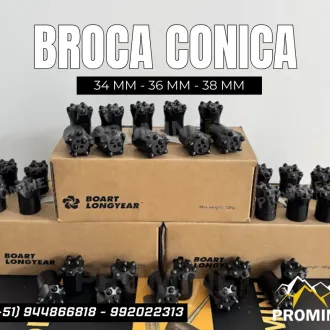 Broca Cónica 7 Botones Alto Rendimiento en Perforación