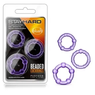 ANILLO RETARDANTE MORADAS TRANSPARENTE 3 TAMAÑO 