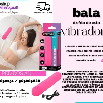 JUGUETE SEXUAL BALA VIBRADORES PARA ESTIMULACION DE CLITORIS