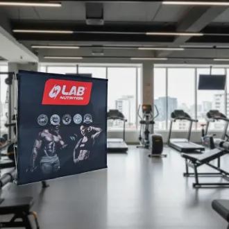 BACKING PLEGABLE DE TELA VELCRO PARA EVENTOS