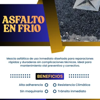 Asfalto en Frío Grimsa Calidad garantizada.