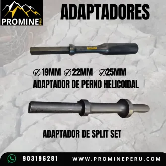 ADAPTADORES PARA SPLIT SET Y PERNO HELICOIDAL SOLUCIÓN DE F