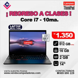  Laptop Lenovo Thinkpad Intel Core i7 - 10ma