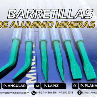 BARRETILLAS DE ALUMINIO - Punta plana lápiz