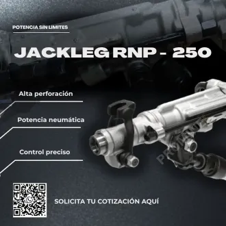 JACK LEG RNP 250 PERFORACIÓN EFICIENTE ALTO RENDIMIENTO