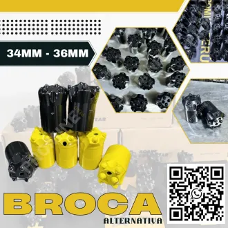 Brocas Mineras 34 mm - 36 mm Perforación