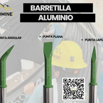 BARRETILLAS DE ALUMINIO PARA MINERÍA HERRAMIENTA LIGERA Y 