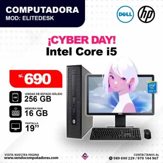 Computadora DELL HP Intel Core i5