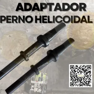 ADAPTADOR DE PERNO HELICOIDAL PARA ANCLAJE RÁPIDO EN MINERÍA