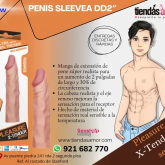 FUNDA Add 2 Pleasure X Tender Penis Sleeve Brown juguetes lu