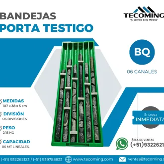 BANDEJA PORTA TESTIGO BQ RESISTENCIA SUPERIOR Y DURABILIDAD