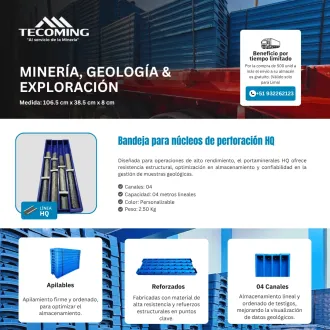 BANDEJAS PORTA TESTIGO HQ PROTECCIÓN Y ORDEN DE MUESTRAS T