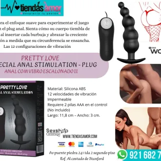 PRETTY LOVE SPECIAL ANAL STIMULATION -PLUG ANAL COM vibrador