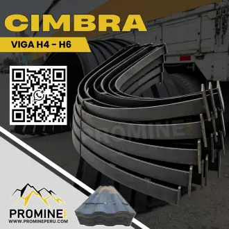 Cimbra para sostenimiento minero - Cercha viga H4