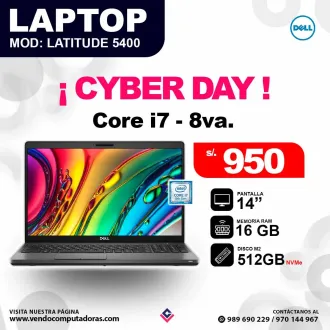 Laptop DELL Core i7 - 8va Generación