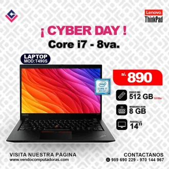 Laptop Lenovo Thinkpad Intel Core i7 - 8va.