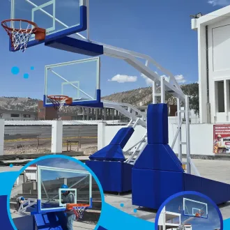 Castillo de baloncesto plegable mobel sports