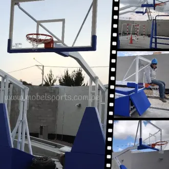 Tableros de basquet vidrio templado mobel sports