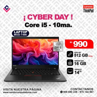 Laptop Lenovo Thinkpad Intel Core i5 - 10ma.