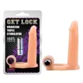 FUNDA CON VIBRADOR TRIPLE STIMULADOR