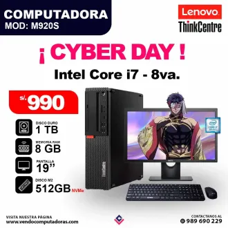 PC LENOVO THINKCENTRE Core i7 - 8va