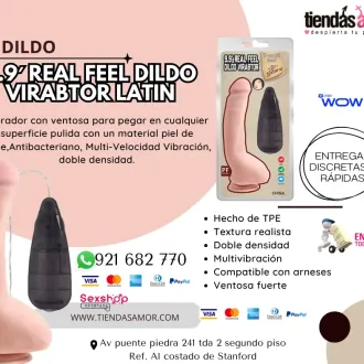 9.9 REAL FEEL DILDO VIBRATOR-FLESH juguetes lubricantes pot