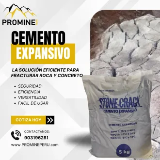 CEMENTO EXPANSIVO INDUSTRIAL EN STOCK PROMINE PERU 