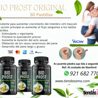 Bio Prost Original 30 Pastillas Aumenta la duración del acto