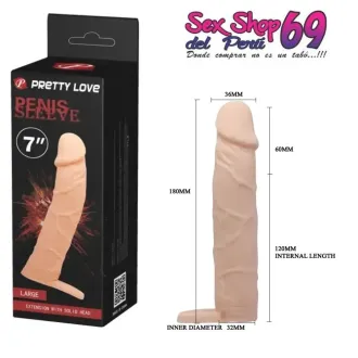 FUNDA EXTENSORA DE PENE PENIS SLEEVE 7 