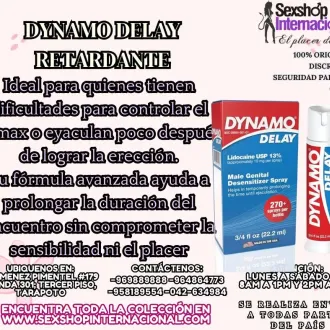 DYNAMO SPRAY RETARDANTE QUE DURA MAS Y DISFRUTA TU PLACER EN