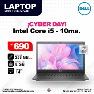 Laptop DELL Intel Core i5 - 10ma. 3410