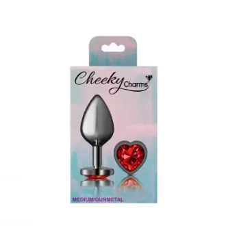 CONSOLADOR TAPONES DE METAL CORAZON ROJO