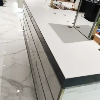 Pulido de corian krion staron koris novanite